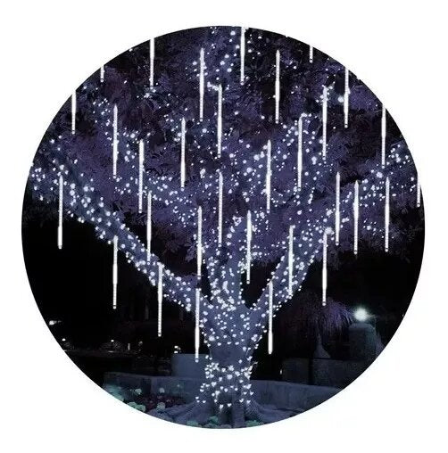 🌠 ¡Lluvia de Estrellas en tu Fachada! Tubos LED Efecto Meteorito: El Espectáculo de Luces que Estás Buscando.