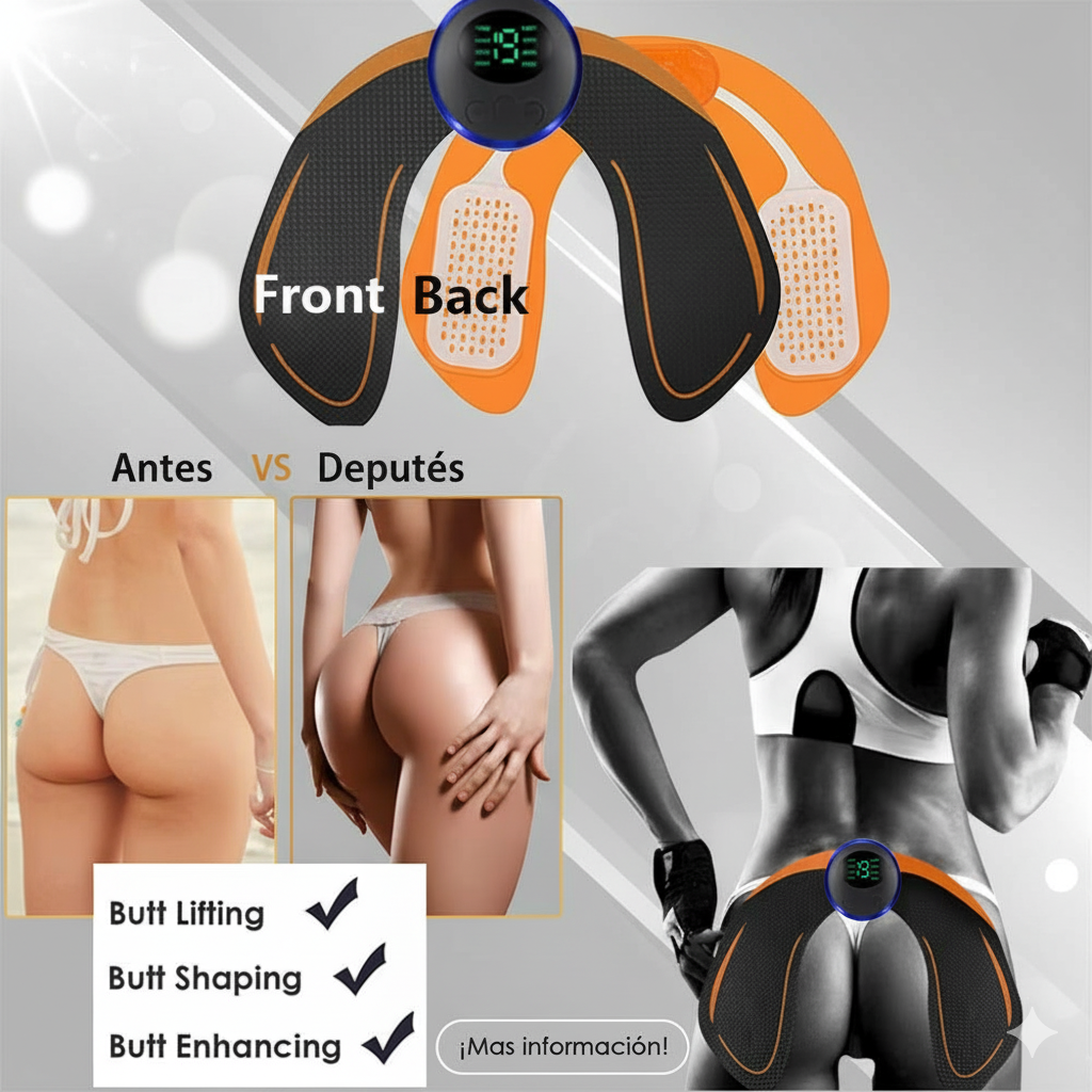 Tonificador Eléctrico EMS: Consigue Glúteos y Muslos Firmes en Minutos